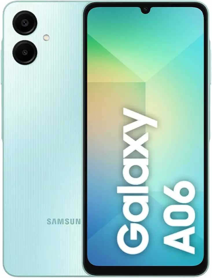 Smartphone Samsung Galaxy A06 128GB, 4GB RAM, Processador Octa-Core, Bateria de 5000mAh, Tela Infinita de 6.7', Câmera Traseira Dupla, Dual Chip - Verde Claro