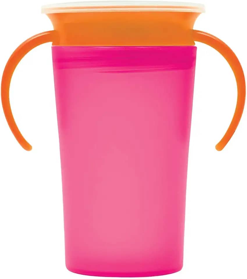 Buba 7546, Copo de Treinamento 360C com Alça, Rosa