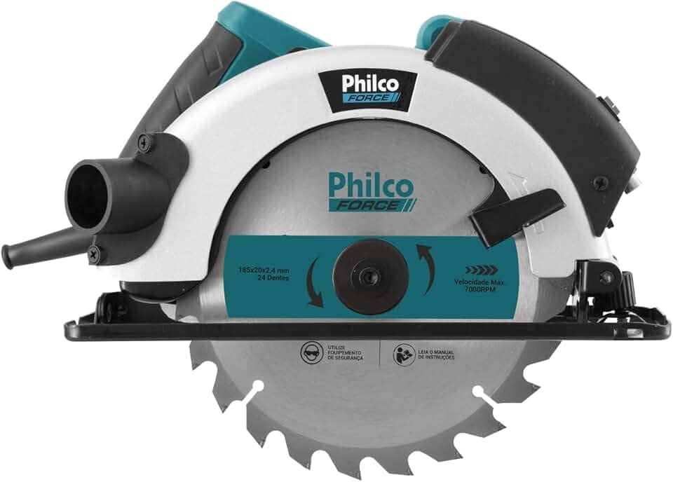 Serra Circular Psc01, Philco, 220V 051102010, Azul/Preto/Cinza