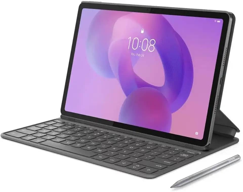 Tablet Lenovo Idea Tab Octa Core 8GB RAMB 128GB Com Capa Teclado e Caneta - ZAFR0857BR Luna Grey