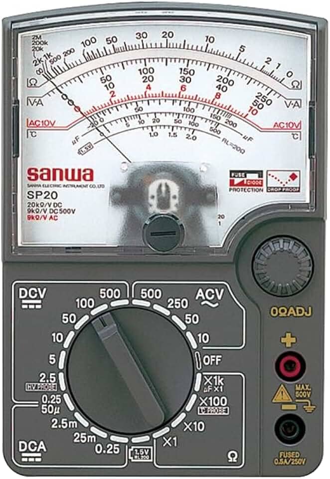 Japan SANWA SP20 Analog Multimeter DC High Volotage & Temperature Measurable SP-20!(SP20)