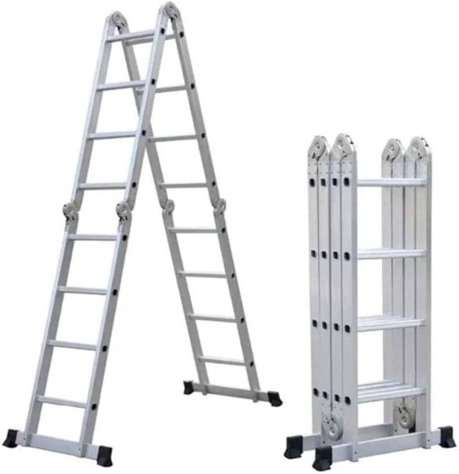 Escada Articulada de Alumínio 16 Degraus 4,70 Metros de Altura