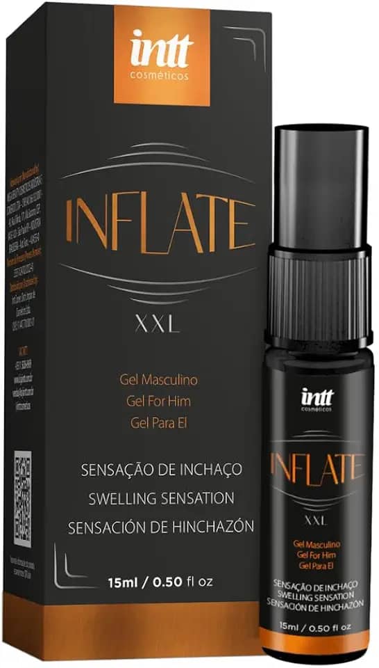 Inflate 15g Gel Vasodilatador Masculino com Efeito Quente Canela