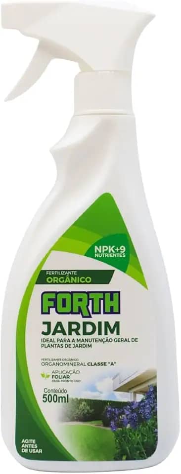Fertilizante Forth Jardim 500ml Spray Adubo Orgânico – Pronto para Uso, Aplicação Foliar, Nutrição Natural e Sustentável para Jardins, Plantas, Flores e Hortas