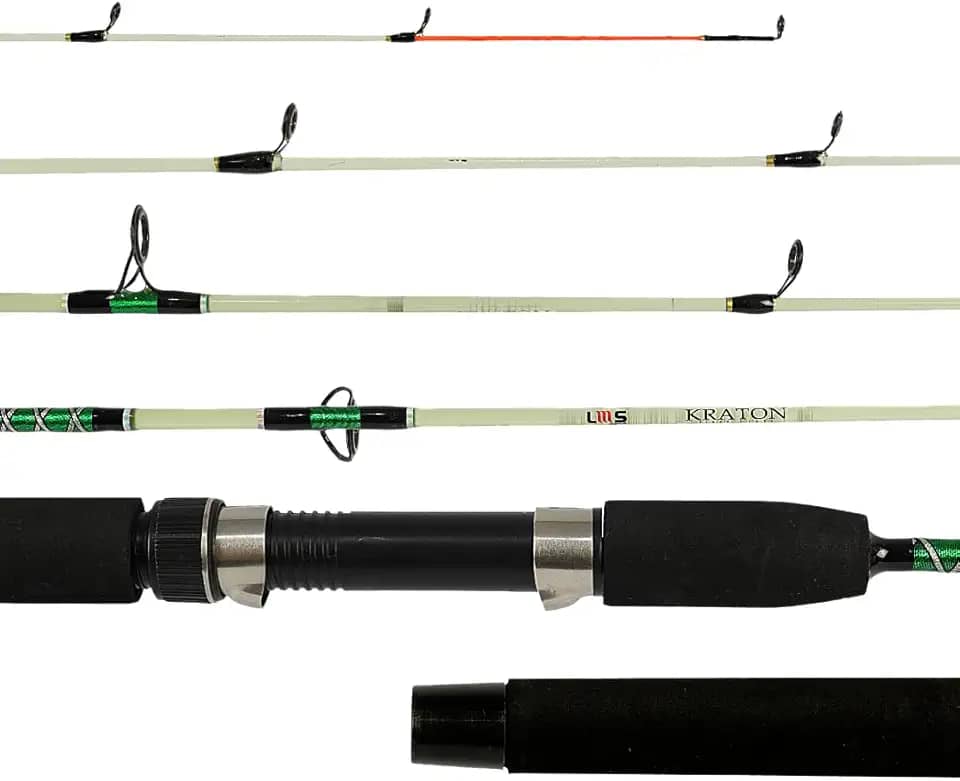 VARA DE PESCA ULTRA LIGHT PARA MOLINETE LUMIS KRATON 5'9" (1.80M) 6-12LB - 2 PARTES - REFORCADA - PEIXES PEQUENOS, ULTRA SENSIVEL