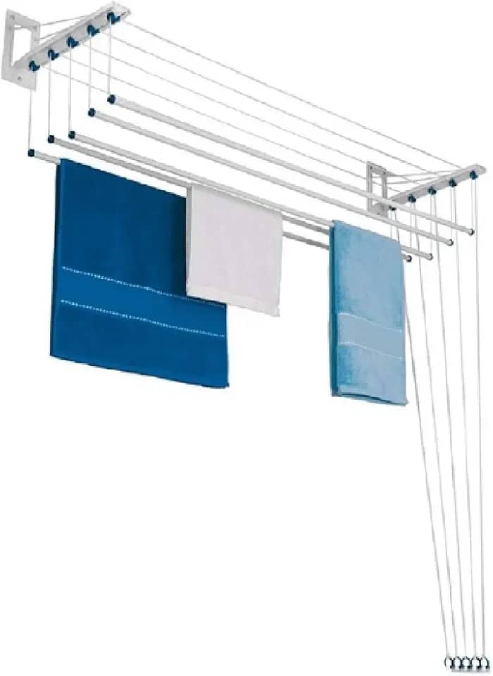 Varal Maxeb Master Aço Individual De Teto ou Parede 1,5M