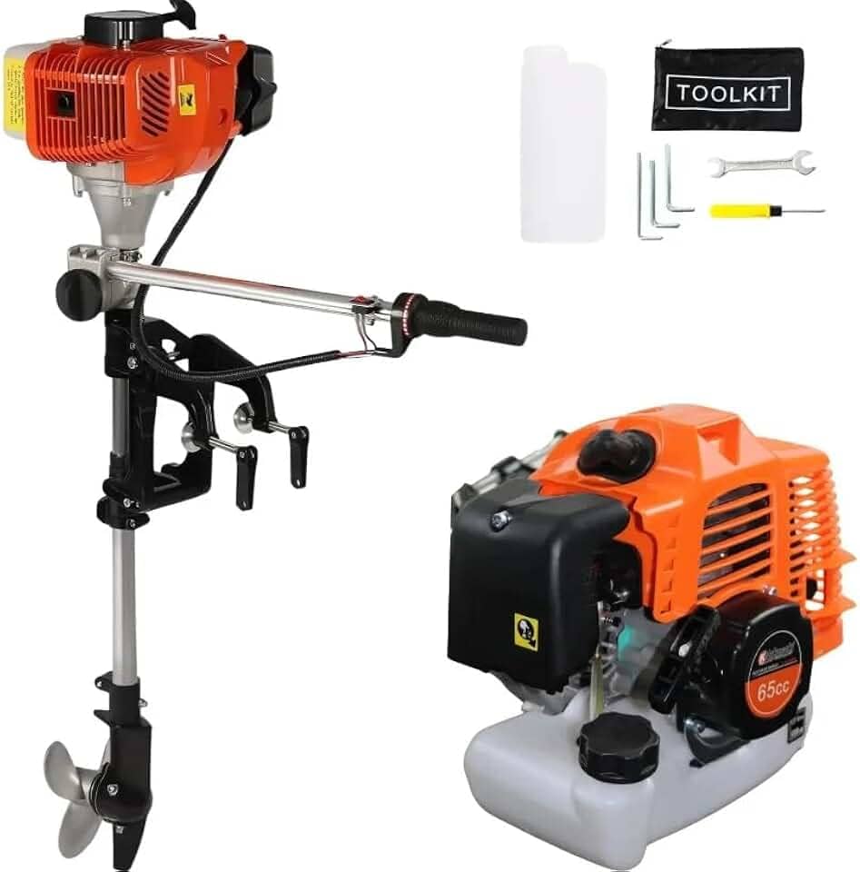 Motor De Barco Popa Para Barco Bote Caiaque Motor Aquático Knakasaki 3hp 65cc 2 Tempos