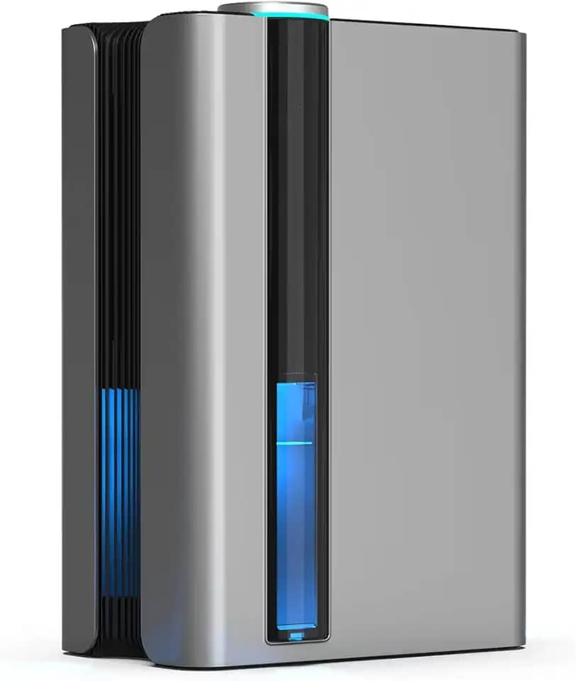 desumidificador de ar,Filtros reutilizáveis, 2400 ML, Com mangueira de drenagem, Luzes de atmosfera coloridas, adequado para salas de estar, armários, banheiros, porões, trailers