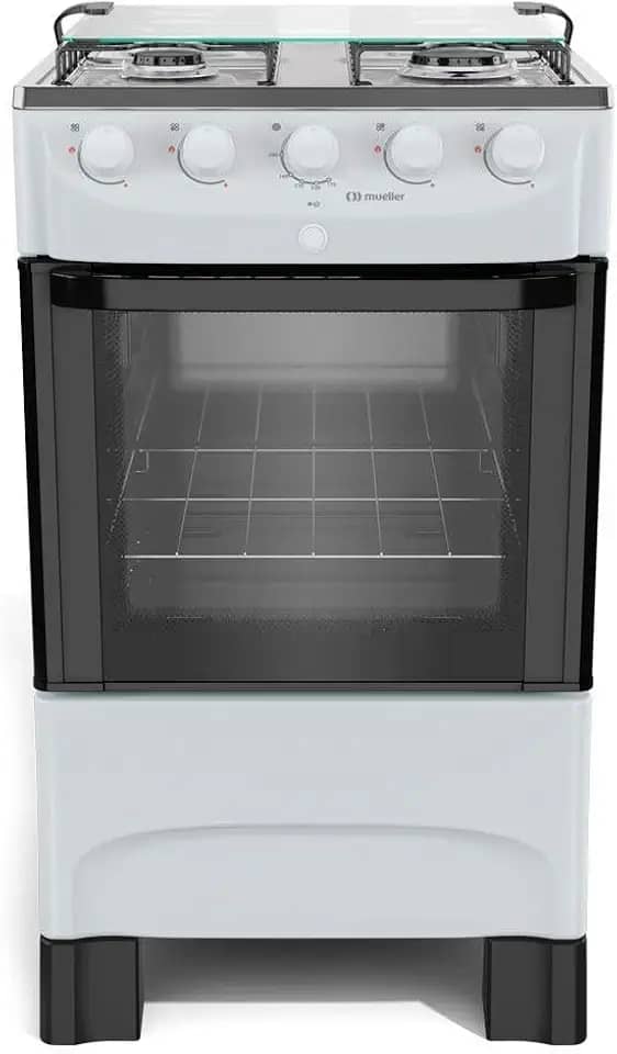 Fogão 4 Bocas Mueller Bivolt com Acendimento Automático Branco Mfi4bb
