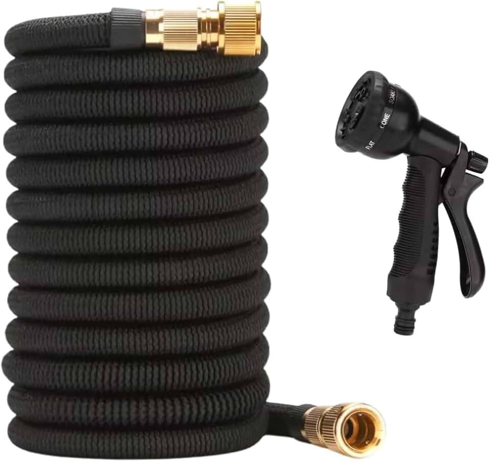 Mangueira Mágica Retrátil Expansível Flexivel 37 metros com Bico Pulverizador Esguicho para Jardim Limpeza Doméstica Lavar Carro