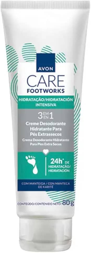 AVON FOOTWORKS HIDRATAÇÃO PROFUNDA EXTRASSECOS MANTEIGA KARITÉ 80G