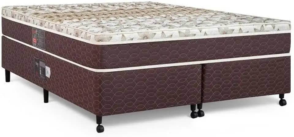 Cama Box + Colchão Castor King Class One Face Híbrido 193x203x52cm