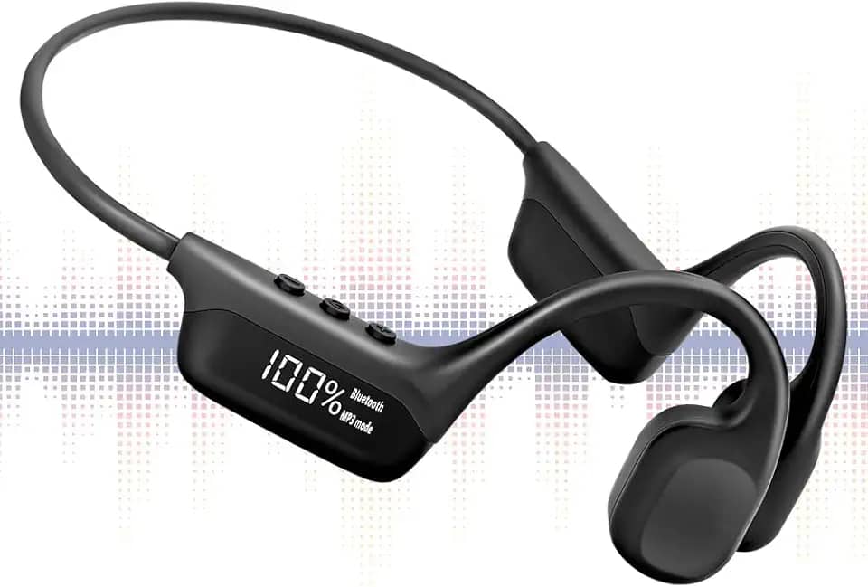 Sport Swimming Microfone, Fone Condução Ossea, Fone de Ouvido Indução Óssea, Fone de Ouvido para Natação, Fone de Ouvido Por Conduçãp Ossea