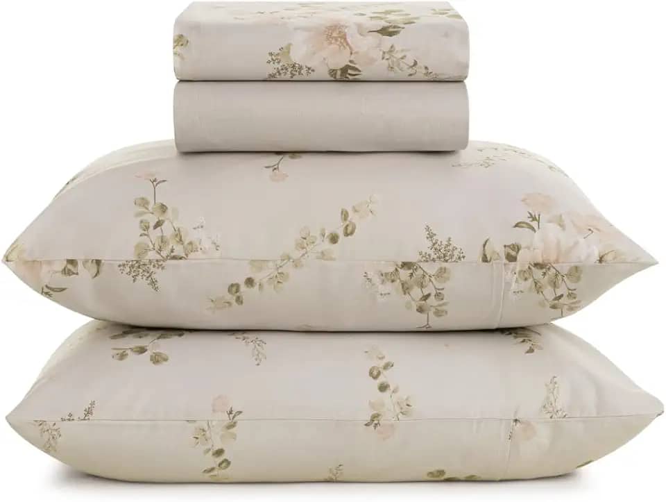 Jogo de Cama Lençol Queen Percal 160 fios Karsten 100% Algodão Toque Macio 4pçs (Nice)