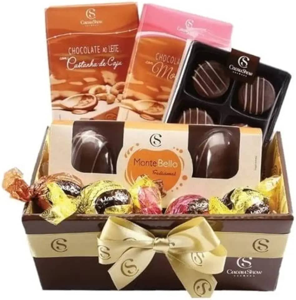 Cesta de Chocolates Para Presente Cacau Show (8 Chocolates)