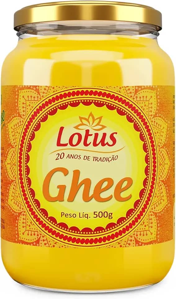 Manteiga Clarificada Lotus Ghee 500g Sem Lactose