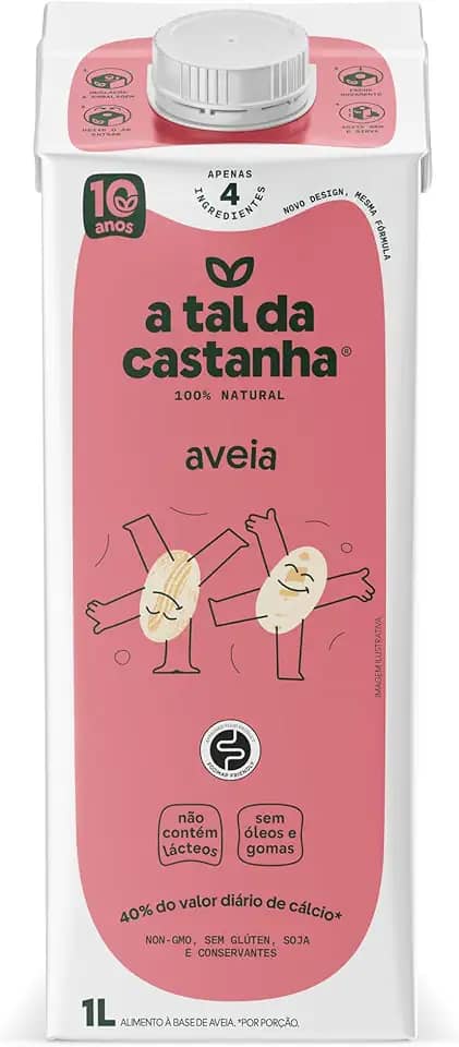A Tal Da Castanha Bebida Vegetal Aveia sem Glúten, 1L