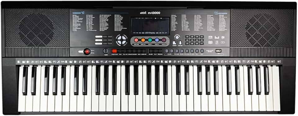 Teclado Musical MXT Profissional 61 Teclas USB Timbres e Ritmos M-T3000