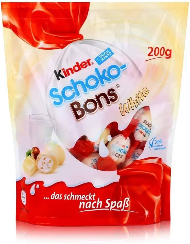 Chocolate Kinder Schoko Bons White 200g Importado Alemanha