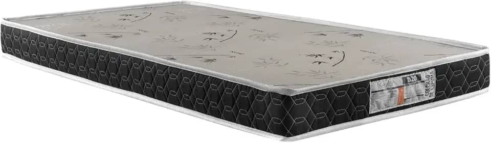 Colchão de Solteiro 100% Espuma Dupla Face Macio Selado INMETRO 78x188x12 D20 SS