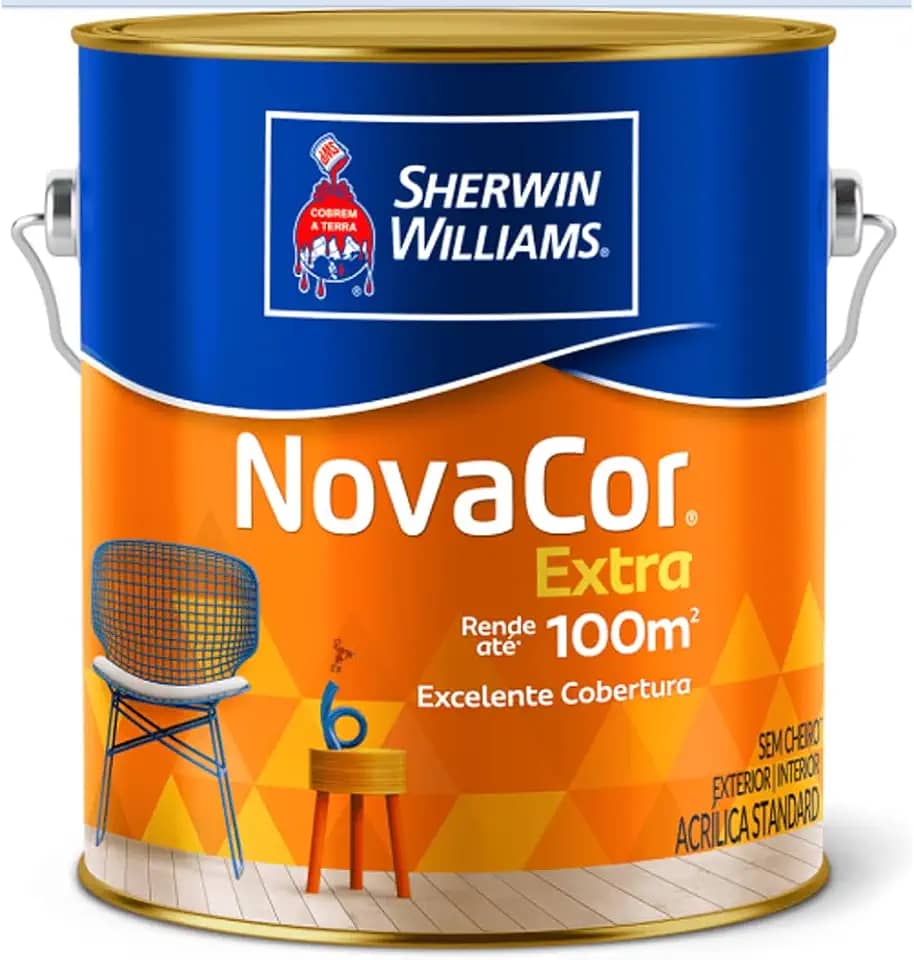 Tinta Acrílica Novacor Extra Sherwin Williams Fosco 3,6L Terracota