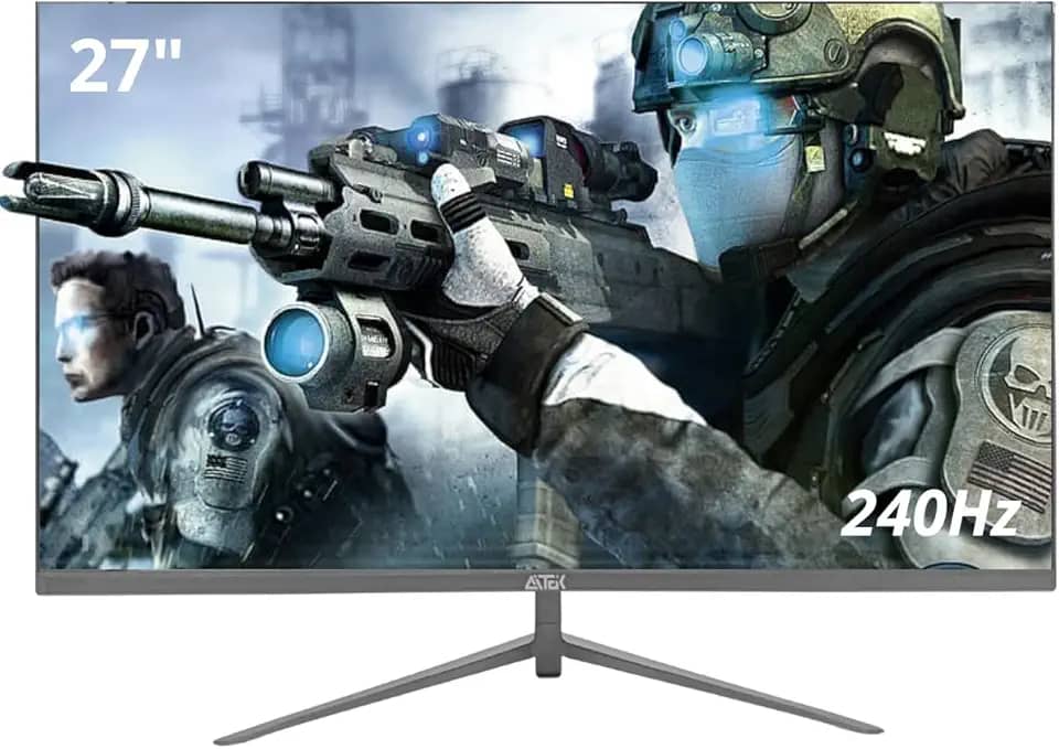 Monitor Gamer Full HD 27' LED 240Hz 1ms (1920x1080) Suporte Base VESA e Conexões HD.MI, Display Port