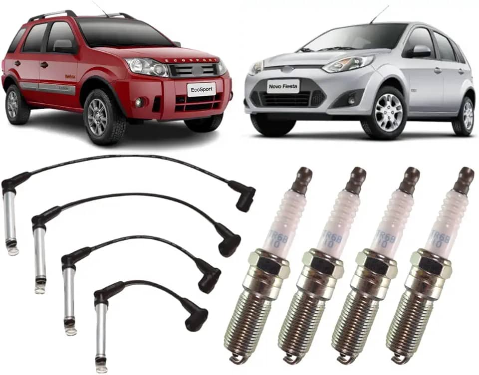 JOGO DE VELAS + CABOS DE VELA FIESTA ECO SPORT 1.6