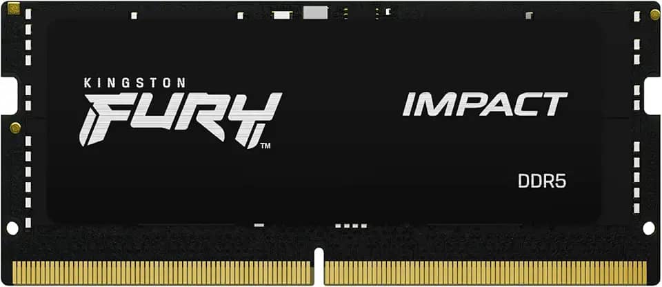 KF548S38IB-8 - Módulo de memória de 8GB SODIMM DDR5 4800Mhz FURY Impact Black 1,1V 1Rx16 262 pinos para notebook/gamers
