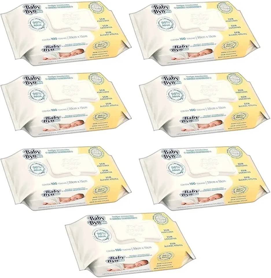 KIT TOALHA UMEDECIDA BABY BYN RECEM NASCIDO 100-7 PCT