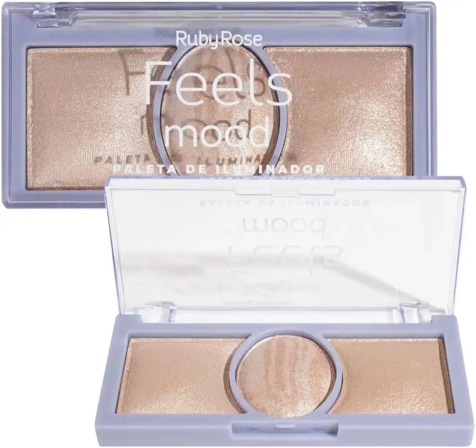 Ruby Rose - Paleta Iluminador Feels Mood 03 Cores Hb 7530-1