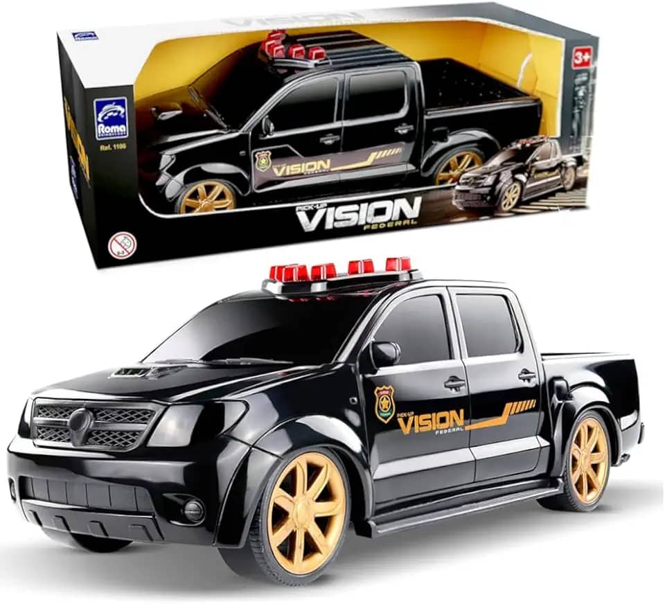 Caminhonete Pick-up Federal Carrinho de Polícia Grande Roma