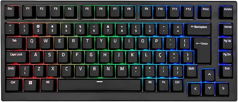 TECLADO AKKO MG75 ABNT2 PRETO SWITCH SILVER V3 PRO