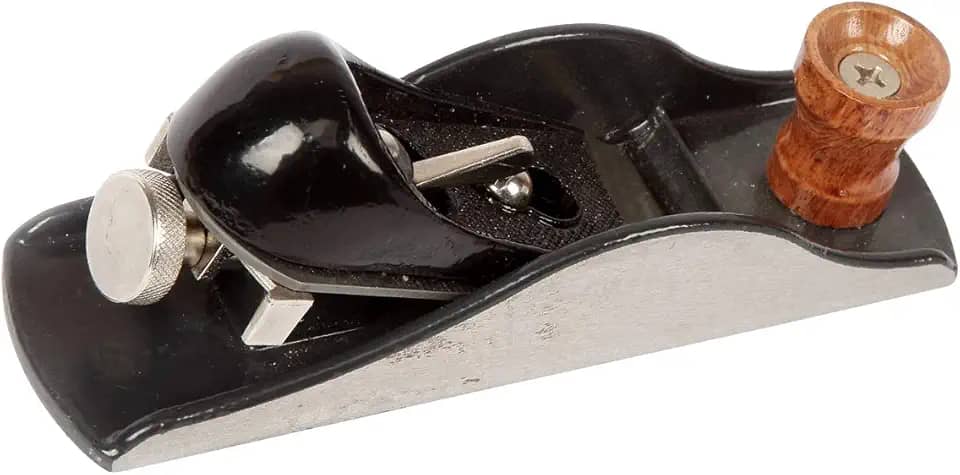 WORKPRO W052002 Plano de bloco, lâmina larga, corpo de ferro fundido, profundidade de corte ajustável, preto (pacote único)