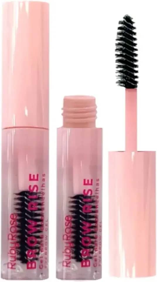 Ruby Rose Brow Rise Gel para Sobrancelhas, Transparente, Fixação Alta, 8.3g, 1.5 x 9.5 cm, Acabamento Natural e Duradouro