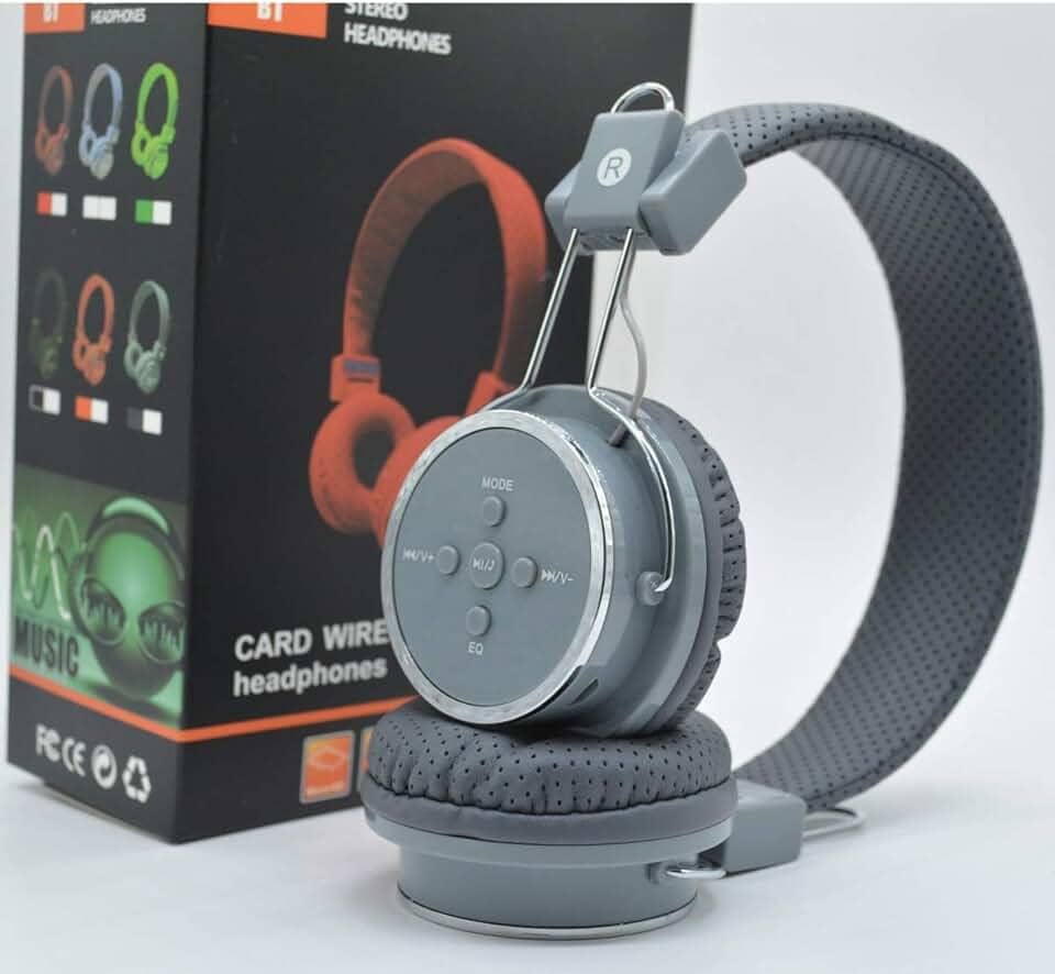 Fone Ouvido Sem Fio Bluetooth Sd Galaxy Iphone Lg B-05 Cinza