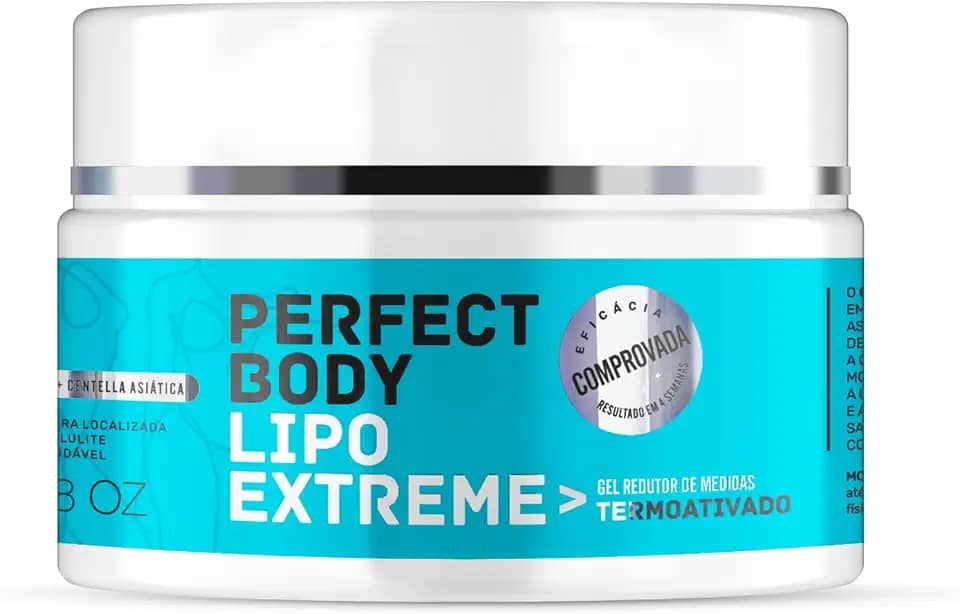 Gel Redutor de Medidas e Celulite Termoativado - Diminuição de Gordura Corporal e Celulite - Perfect Body - Lipo Extreme