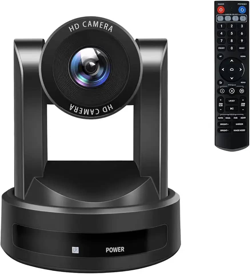 Câmera PTZ com zoom óptico HDMI SDI USB Webcam IP Live Streaming 1080P 60fps com suporte a PoE para serviços de igreja, adoração, educação e videoconferência (HDMI/SDI/USB/IP 20X)