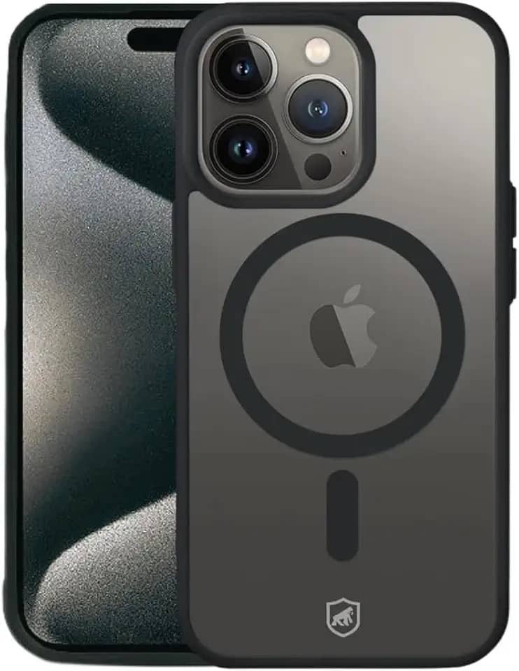 Gshield Capa Case Capinha Compatível com MagSafe (Preta, iPhone 15 Pro Max)