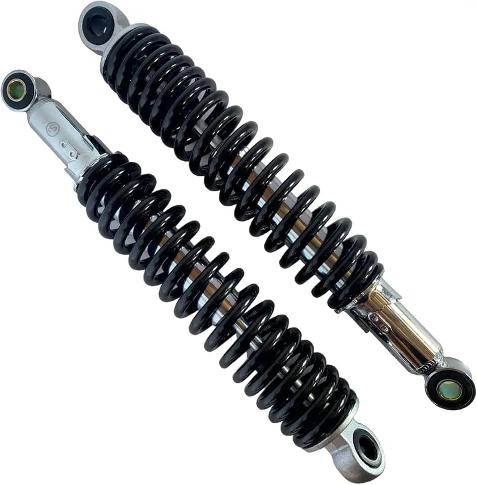 SmartFox Par de Amortecedores Cromados com Regulagem para Motocicleta CG 150 Titan EX ESD 2014 em Diante / Titan 160 Todos os Anos