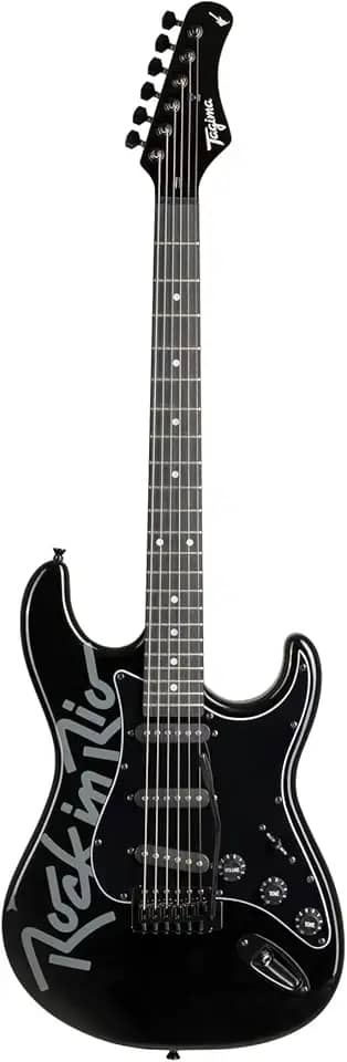 GUITARRA 3S ESCALA ESCURA ROCK IN RIO GUITAR BK TAGIMA