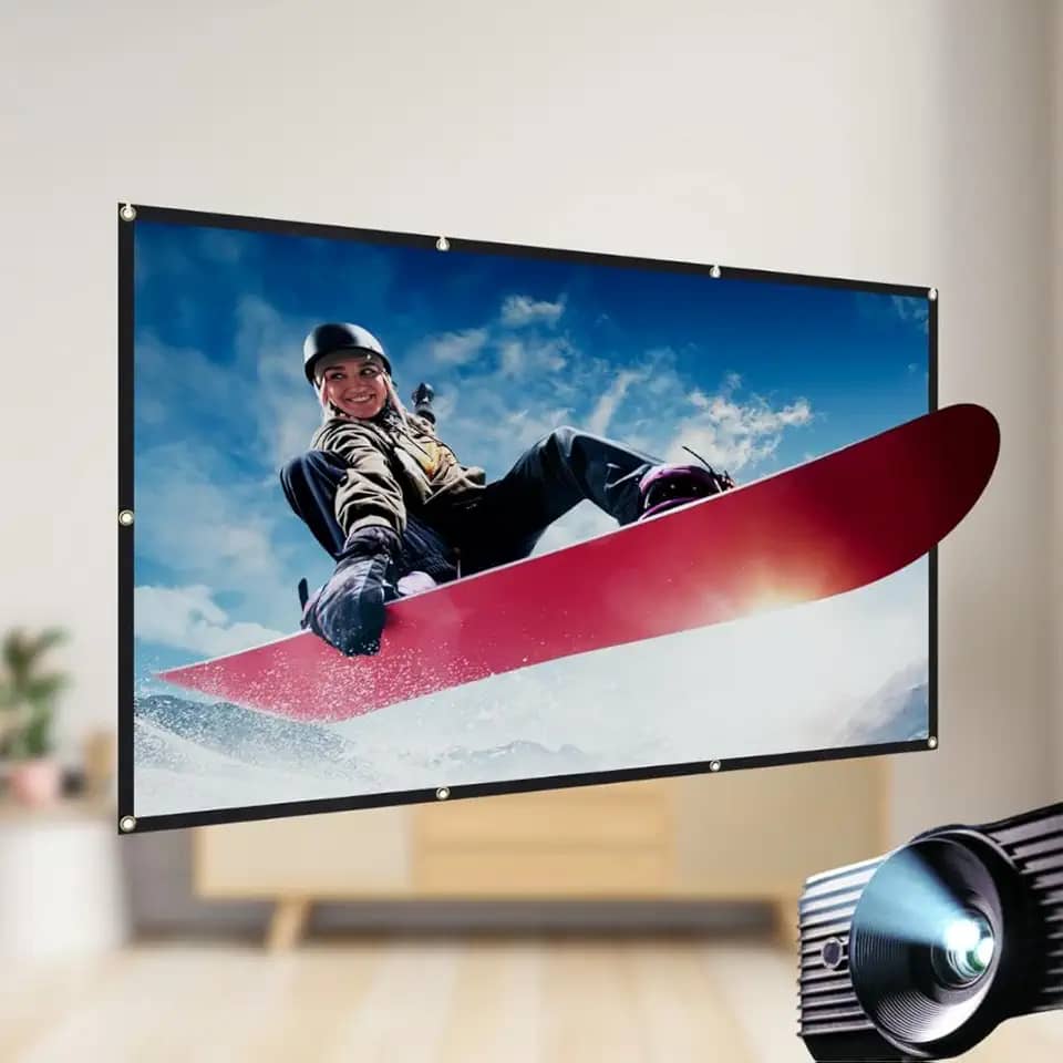 Tela De Projeção 150 Polegadas Imagem Gigante Cinema Em Casa