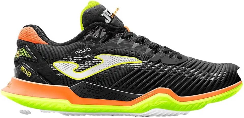 Tênis Joma Point (Saibro) - Preto e Limão Cor:Preto;Tamanho:40