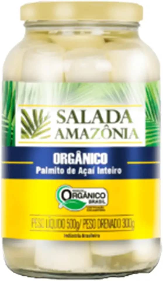 Palmito Açaí Inteiro Orgânico Salada Amazônia 500g