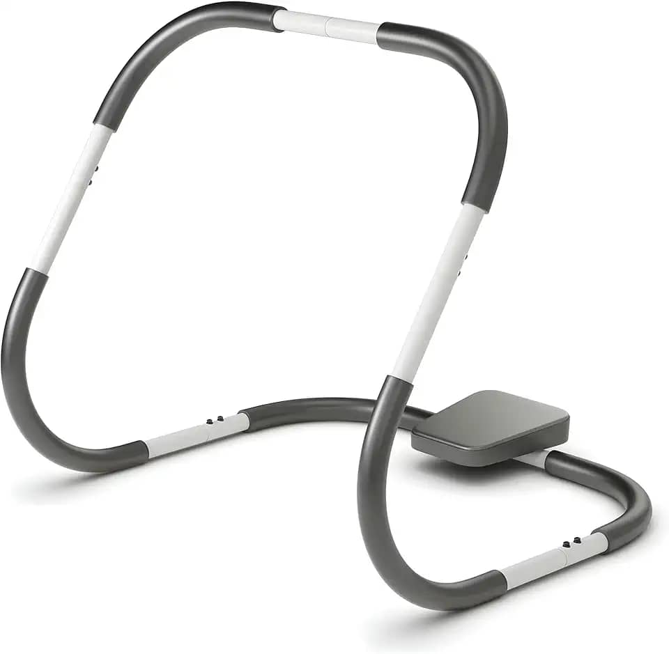 Aparelho Abdominal Preto e Branco Para Exercícios De Costas E Pernas – Estrutura Resistente