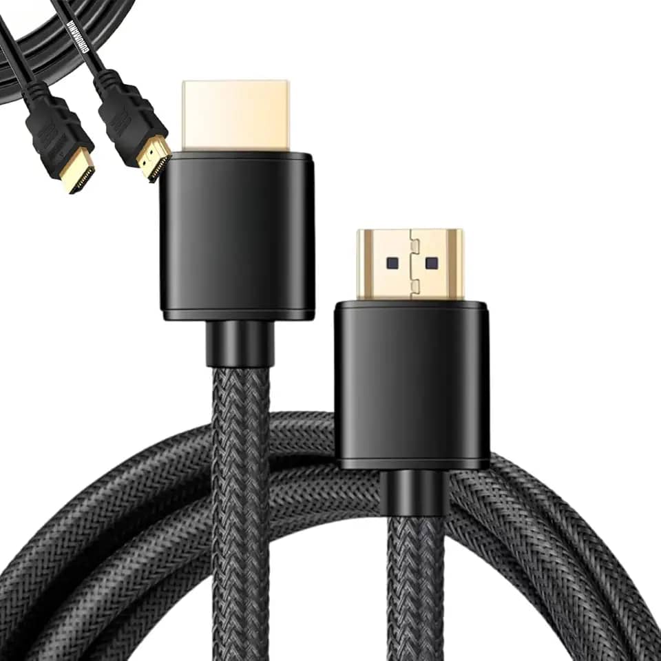 Cabo HDMI 2.1 8K Ultra Rápido 48Gbps 2m | HDR10 eARC VRR | Compatível com TV 4K, PS5, Xbox Series X/S, PC, Monitor Gamer e Projetor - Conectores Banhados a Ouro e Cabo Reforçado em Nylon Trançado