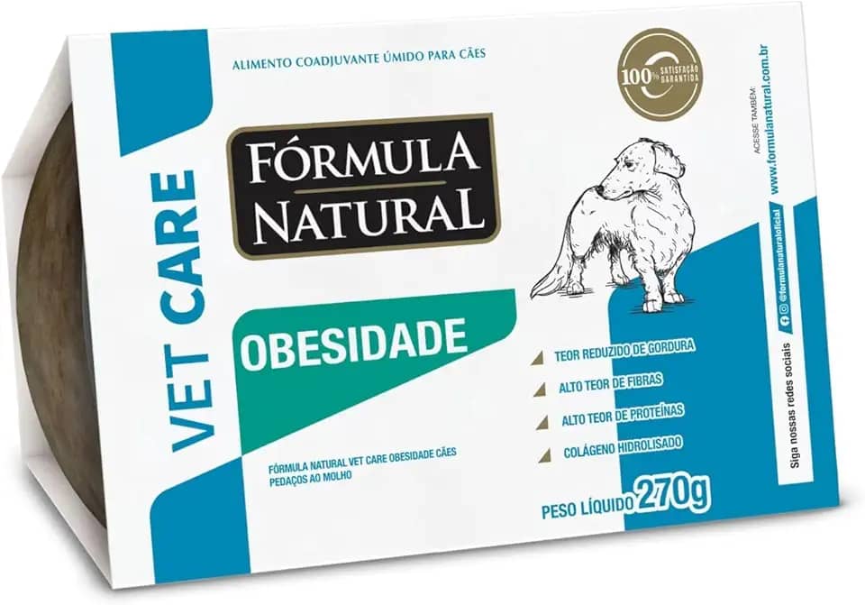Fórmula Natural Ração Úmida Para Cães Vet Care Obesidade 270G