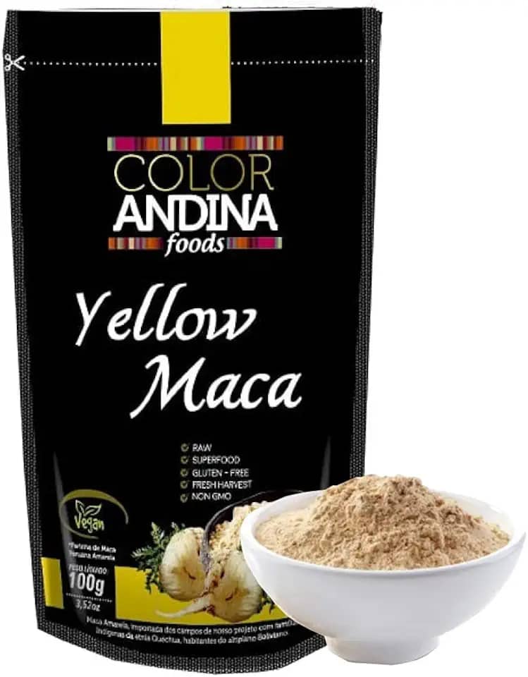 Maca Peruana Amarela, Color Andina Food, 1 StandUps de 100g
