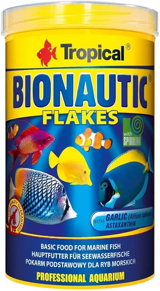 Tropical Ração Para Peixes Marinhos Bionautic Flakes 20G Para Peixes