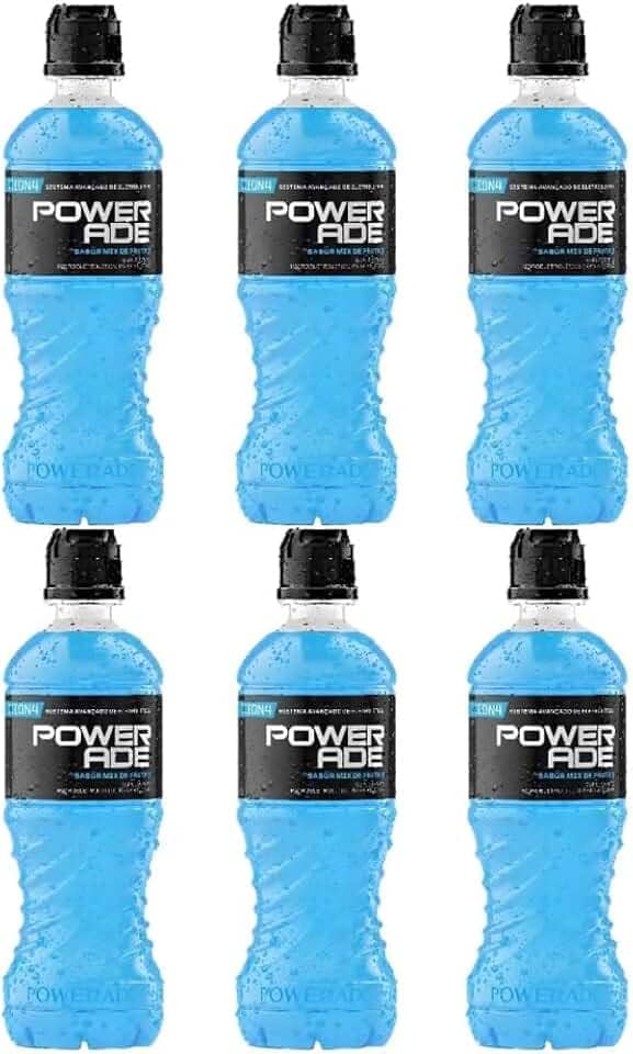 Pack Isotônico Mix de Frutas Powerade Garrafa 500ml - 6 unidades