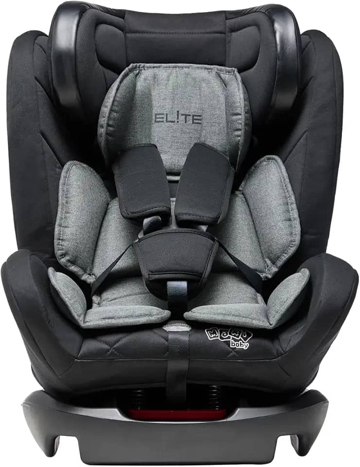 Cadeira de Carro Infantil 0 a 36Kg Elite 4 em 1 Preto e Cinza Ônix - Maxi Baby
